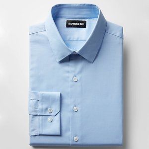 NWT - Express Extra Slim 1MX Shirt - Light Blue - Medium